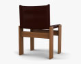 Afra and Tobia Scarpa Monk Chair 3d model