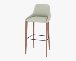 Andreu World Alya Bar stool 3D model