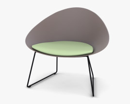 Arper Adell Sled Chair 3D model