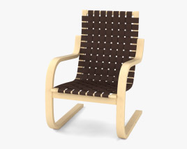 Artek Aalto 406 肘掛け椅子 3Dモデル