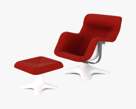 Artek Karuselli Lounge chair 3D model