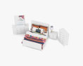 Ashley Caspian Panel bedroom set 3d model