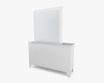Ashley Caspian Panel Dresser & Specchio Modello 3D