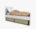Ashley Sandhill Panel-Bett 3D-Modell