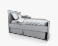 Ashley Sandhill Panel bed 3d model