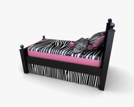 Ashley Jaidyn Twin Poster bed 3D model
