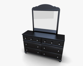 Ashley Jaidyn Dresser & Espelho Modelo 3d