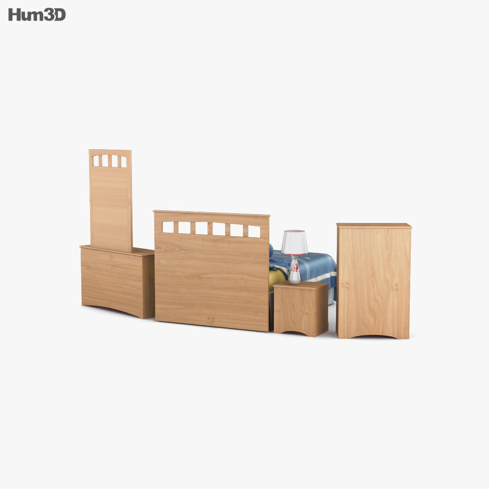 Ashley Benjamin Panel-Schlafzimmer-Set 3D-Modell