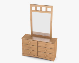 Ashley Benjamin Dresser & mirror 3D model