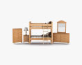 Ashley Stages Bunk Conjunto de dormitório Modelo 3d