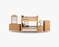 Ashley Stages Bunk Bedroom set 3d model