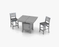 Ashley Lynx Extension Pub Стіл & Барний стілець 3D модель