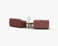 Ashley Hudson - Chianti sofa & loveseat Living Room Set Modelo 3d