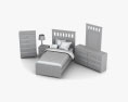Ashley Lulu Panel bedroom set 3d model