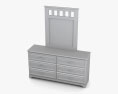 Ashley Lulu Dresser & Specchio Modello 3D