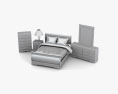 Ashley Huey Vineyard Sleigh Bedroom set 3D модель