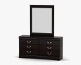Ashley Huey Vineyard Dresser & Specchio Modello 3D