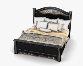 Ashley Constellations King Poster bed 3D 모델 