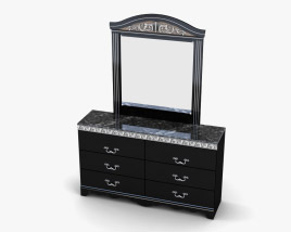 Ashley Constellations Dresser & дзеркало 3D модель