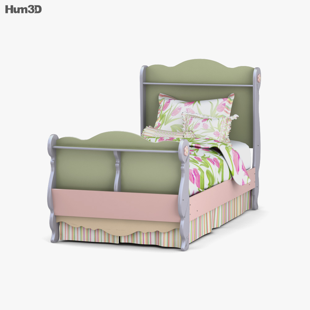 Ashley Doll House Twin Sleigh Bed 3d, Ashley Furniture Dollhouse Bunk Bed