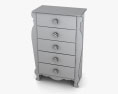Ashley Doll House Sleigh Chest of Drawers 3d model