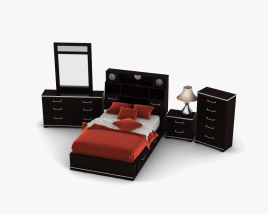 Ashley I-Zone Книжкова шафа Bedroom set 3D модель