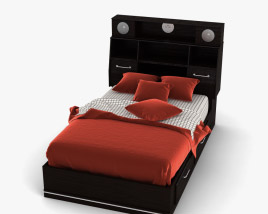 Ashley I-Zone Bookcase Bed 3D model