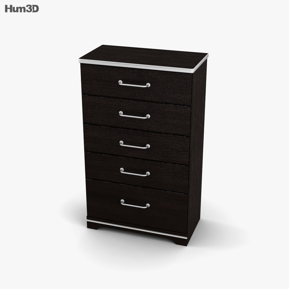 Ashley I-Zone Bookcase Chest of Drawers 3D model