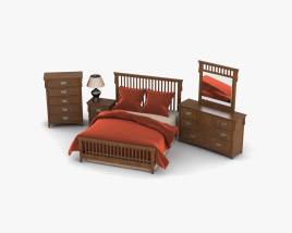 Ashley Colter Panel bedroom set 3D модель