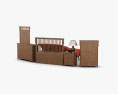 Ashley Colter Panel bedroom set 3d model