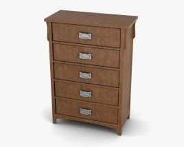 Ashley Colter Panel Chest of Drawers 3D model