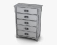 Ashley Colter Panel Chest of Drawers 3d model