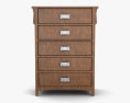 Ashley Colter Panel Chest of Drawers 3d model