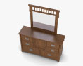 Ashley Colter Dresser & Specchio Modello 3D
