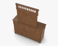 Ashley Colter Dresser & Specchio Modello 3D