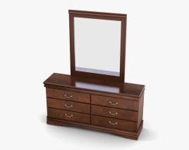 Ashley Wilmington Dresser & mirror 3D model