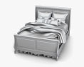 Ashley Silverglade Queen Sleigh Bett 3D-Modell