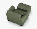 Ashley Durapella Olive Oversized 扶手椅 3D模型