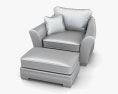 Ashley Durapella Olive Oversized 肘掛け椅子 3Dモデル