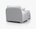 Ashley Durapella Olive Oversized Armchair 3d model