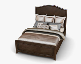 Ashley Ashlyn Queen Sleigh Bed 3D model