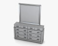 Ashley Diana Dresser & mirror 3d model