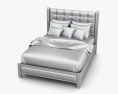 Ashley Diana Queen Upholstered Headboard Bed 3d model