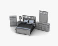 Ashley X-cess Panel-Schlafzimmer-Set 3D-Modell