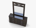 Ashley X-cess Dresser & Espelho Modelo 3d