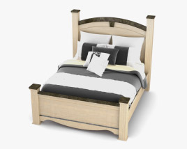 Ashley Olivia Bay Queen Poster bed 3D model