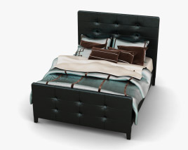 Ashley Carlyle Queen Upholstered ベッド 3Dモデル