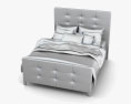 Ashley Carlyle Queen Upholstered Bed 3d model