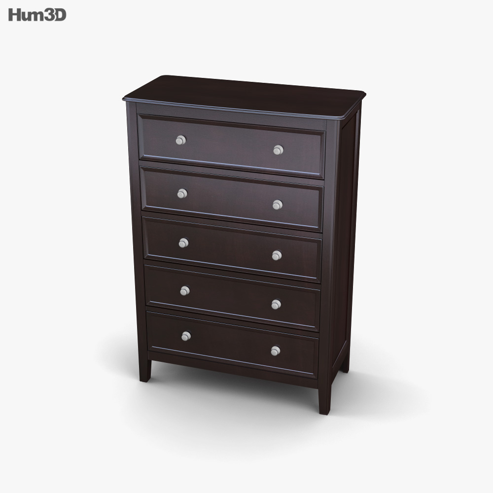 Ashley Carlyle Chest of Drawers 3D model