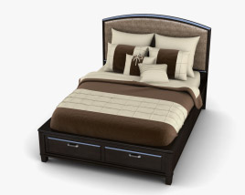 Ashley Emory Panel bed 3D model
